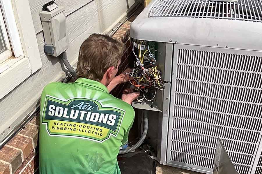 AC Repair in Progress